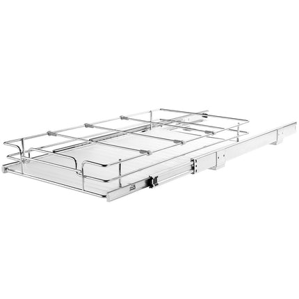 Pull-Out Cabinet Organizer, 11.5 x 16.5 in, Chrome
