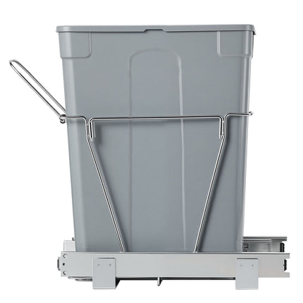 Pull-Out Cabinet Trash Can, 35 Qt, Full-Extension Slide, Handle