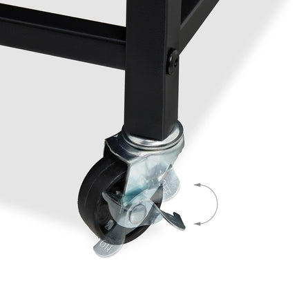 Pull-Out Laundry Basket Rack with Wheels and Shelf