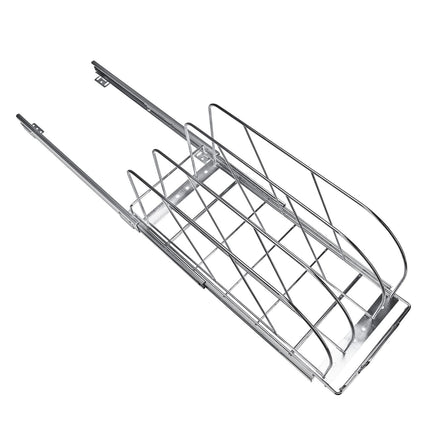 Pull-Out Pan and Pot Rack, Adjustable Dividers, Carbon Steel