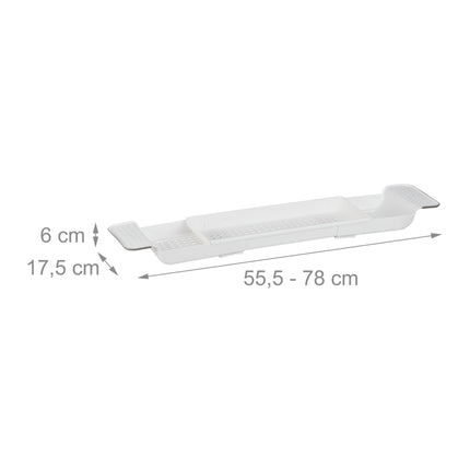Pull-out shelf for bathtub