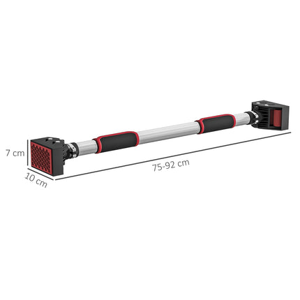 Adjustable steel pull-up bar, non-slip, door or wall mount