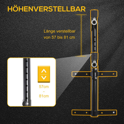 Wall-mounted box holder, adjustable 100 kg capacity
