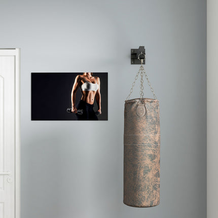 Adjustable wall bracket in steel for punching bag - up to 100 kg