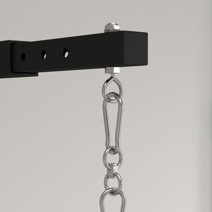 Adjustable wall-mounted box rack for heavy bags