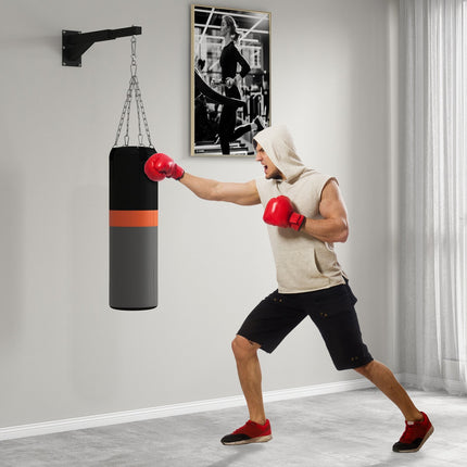 Adjustable wall-mounted box rack for heavy bags