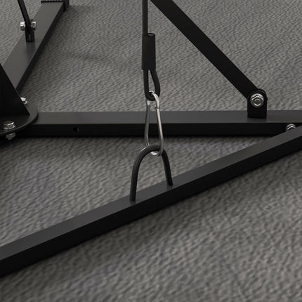 Height-adjustable stand for punching bag in steel, freestanding