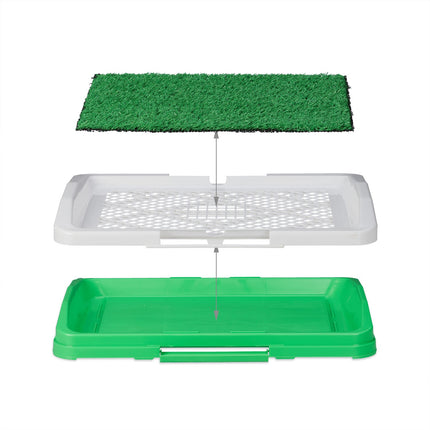 Puppy Litter Tray with Grass – Easy Clean Dog Toilet