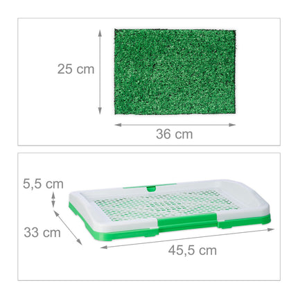 Puppy Litter Tray with Grass – Easy Clean Dog Toilet