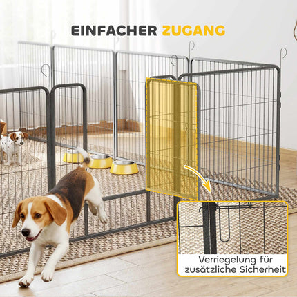 Puppy Playpen, 16 Panels, Foldable with Door, 3.2m x 3.2m