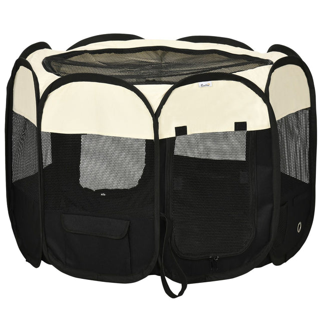 Collapsible puppy playpen - Waterproof outdoor enclosure 92x92x58cm