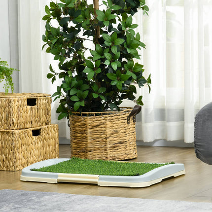 Artificial grass dog toilet, blue, 63x48.5 cm