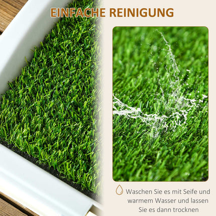 Artificial grass dog toilet, blue, 63x48.5 cm