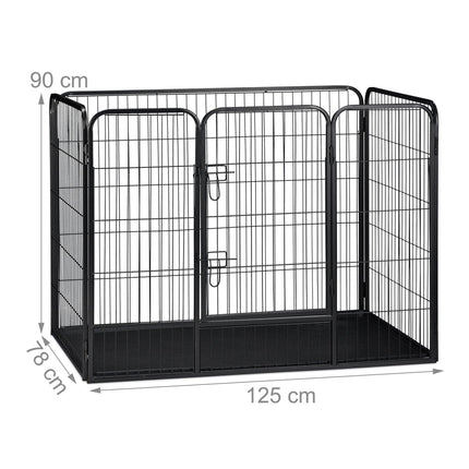 Puppy kennel with floor