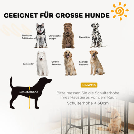 Hexagonal puppy playpen - collapsible, 100 cm high, outdoor use
