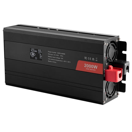 Pure Sine Wave Inverter 2000W, 12V To 230V, USB-C, Remote