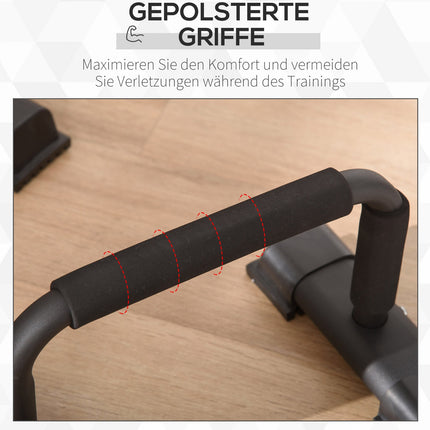 Non-slip steel push-up bars with 2 pcs
