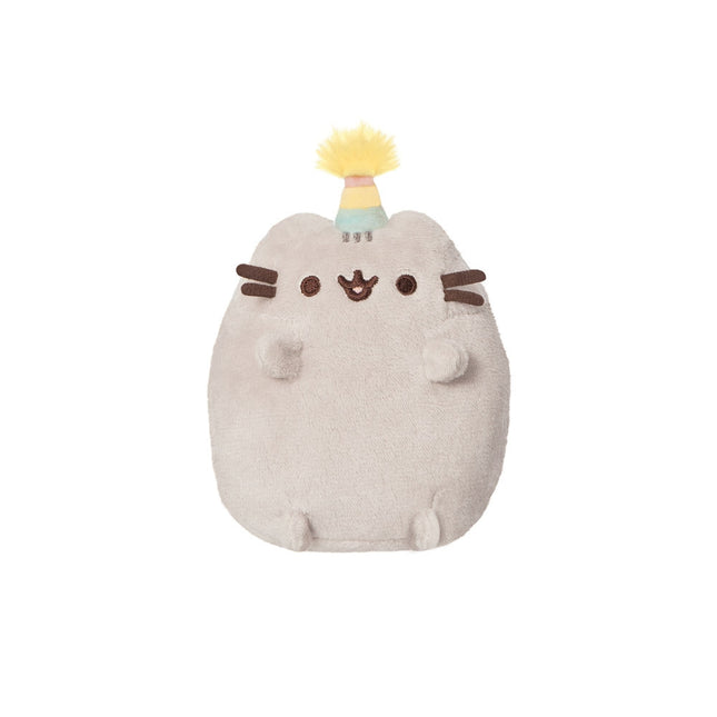 Pusheen Soft Toy Sitting Pusheen With Party Hat, 10 Cm