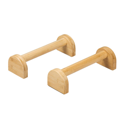 Push-up grips in bamboo 2-pack