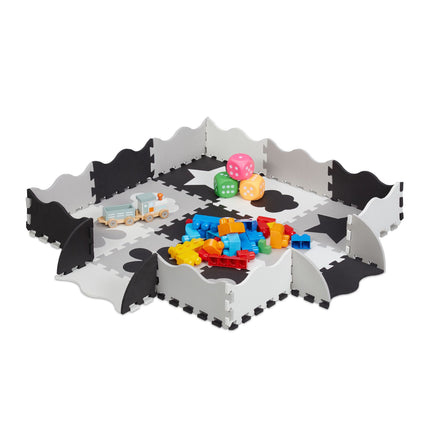 Puzzle 3x3 puzzle mat jigsaw with frame