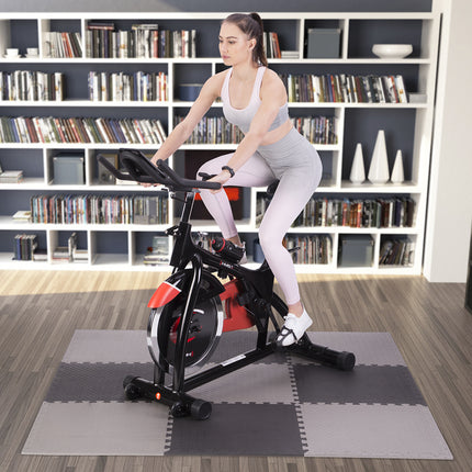 Puzzle Mat for Gym Equipment, Light Gray, 9 Pieces