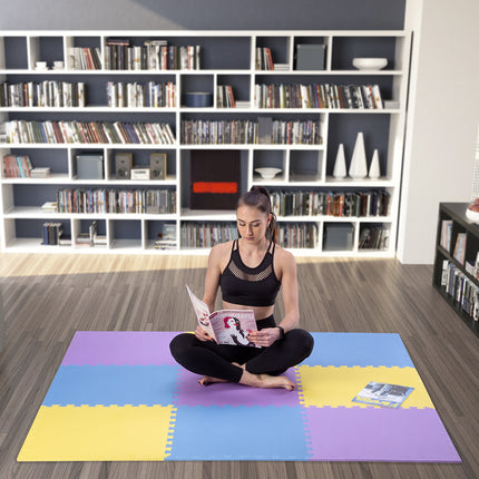 Puzzle Protective Mat, Multipack, 60x60x1.0 cm, 9 Pcs