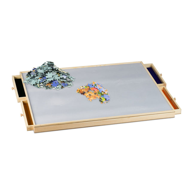 Puzzelbord met 4 lades