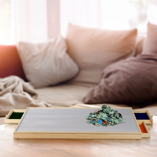 Puzzelbord met 4 lades