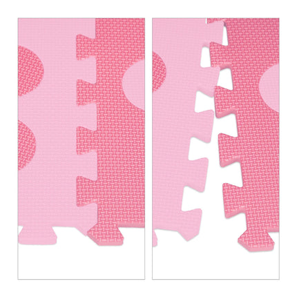 Puzzle mat floral pattern