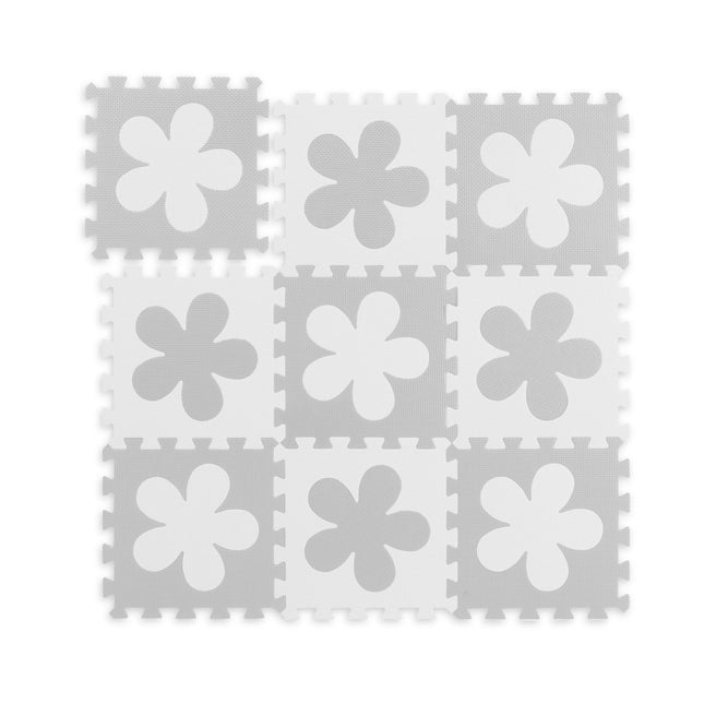 Puzzle mat floral pattern