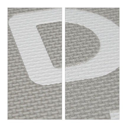 Puzzle mat with ABC and numbers