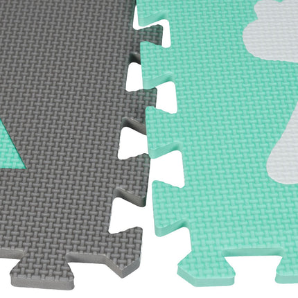 Puzzle mat with edge