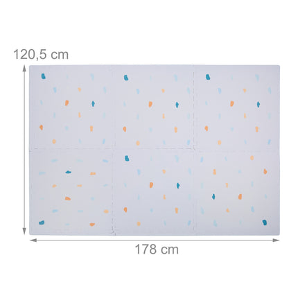 Puzzle mat with pattern
