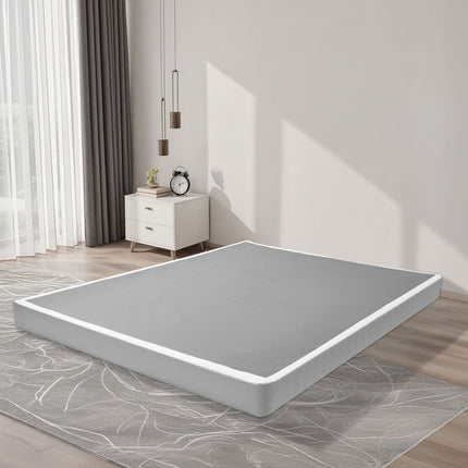Queen Box Spring, Metal Frame, Washable Cover, 5 Inch, 3500 lb