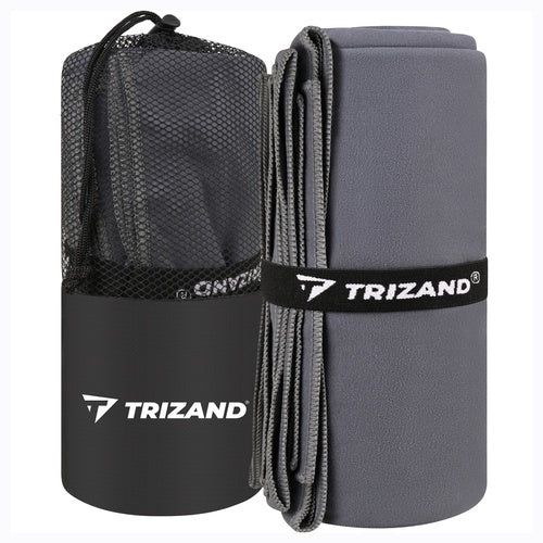 Quick-Drying Microfiber Towel, 180x100cm, Dark Gray