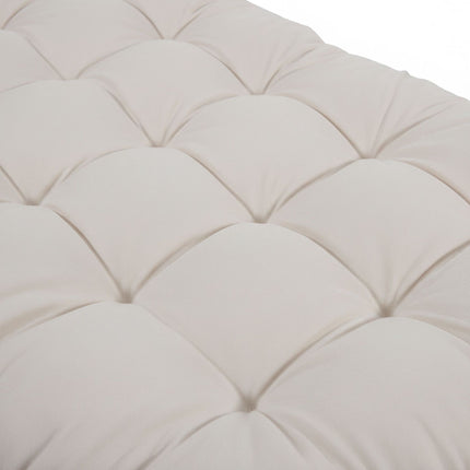 Quilted Garden Bench Cushion with Ties, Thick Padding