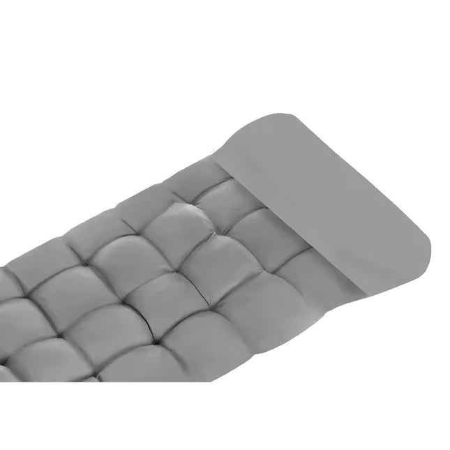 Gewatteerd kussen voor tuinligstoel grijs 23490