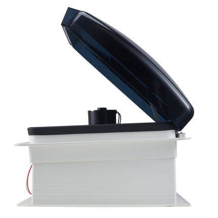 RV Roof Vent Fan 12V, 10-Speed Reversible, Remote, 14x14