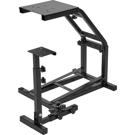 Racing Wheel Stand, Carbon Steel, Adjustable, Shifter Mount