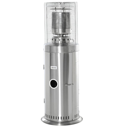 Brilliant 10KW patio heater, stainless steel, portable