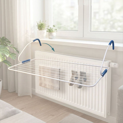 Radiator Clothes Dryer, Steel, 10m Drying Length