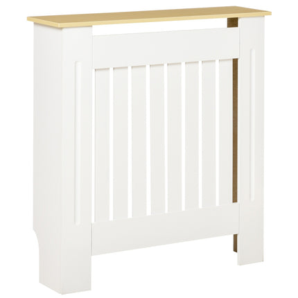 Radiator cover, Removable MDF, White & Oak, 78x19x83 cm