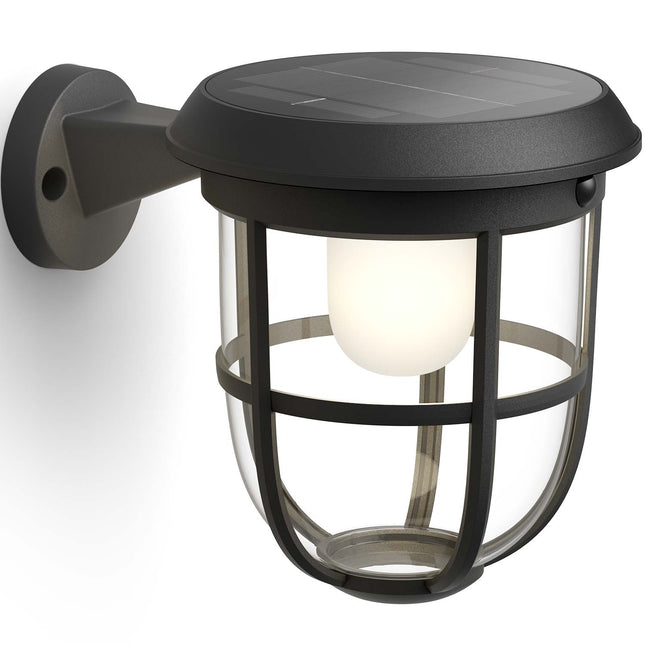 Radii Wall Lamp Solar Ultra Efficient LED 250lm Black