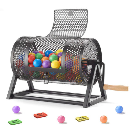 Raffle Ticket Spinner Drum, Metal Stand, Holds 2500 Tickets