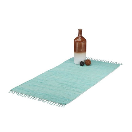 Rag Rug with Fringes