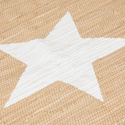 Rag rug motif star