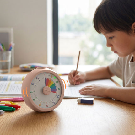 Rainbow Timer with Adjustable Volume – 60-Min Countdown