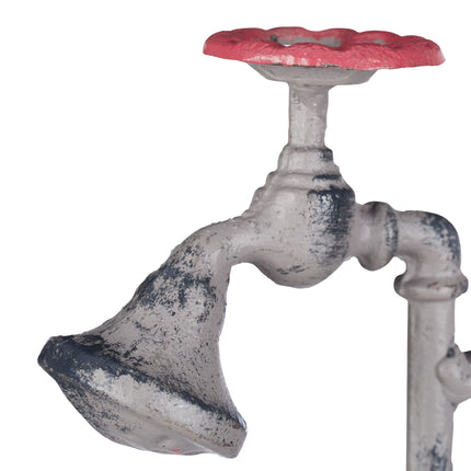 Rain gauge water faucet