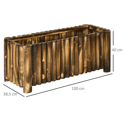 Raised garden bed Spruce Wood - 100x38.5x40cm Planting box