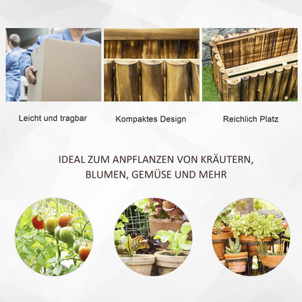 Raised garden bed Spruce Wood - 100x38.5x40cm Planting box